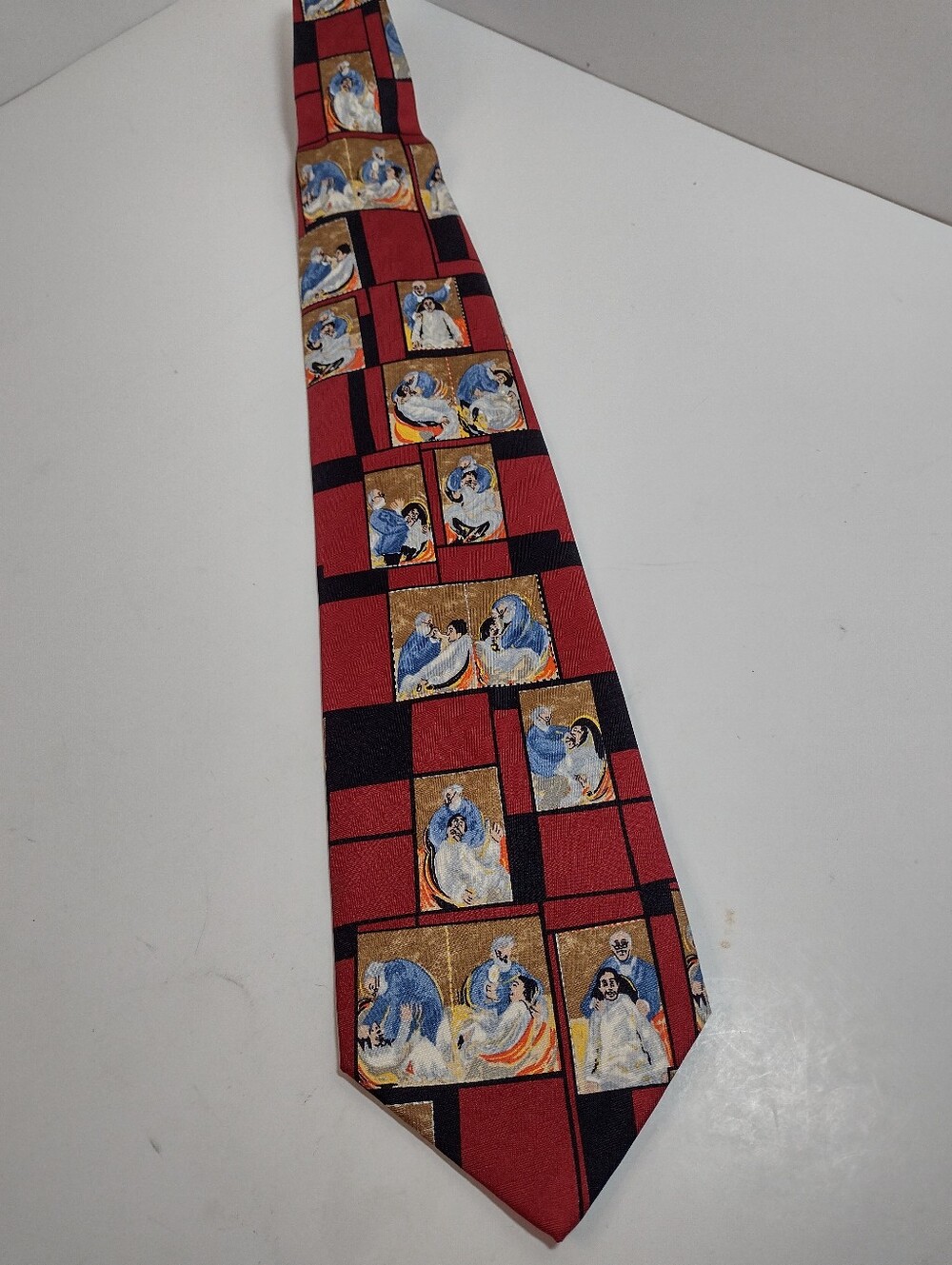 Guy Buffet Vintage A Good Dentis 1992. 100% Silk Tie